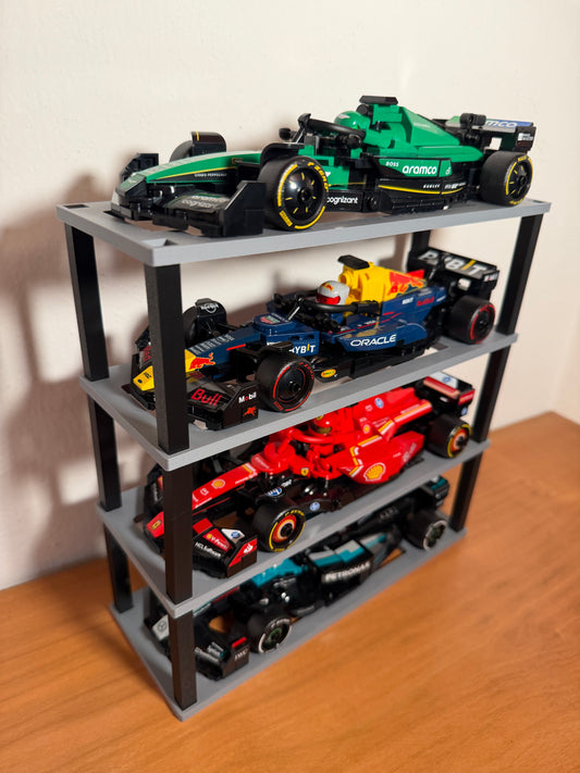 Supporto LEGO® Speed Champions F1 – Display Stand per 4 auto